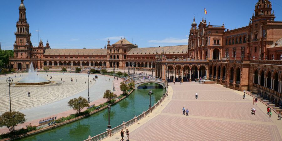 Seville – Plazza de Espana Reportage de La porte des mondes (LPDM Production - Angers) en Andalousie, Castille et La Mancha - Seville Plazza de Espana