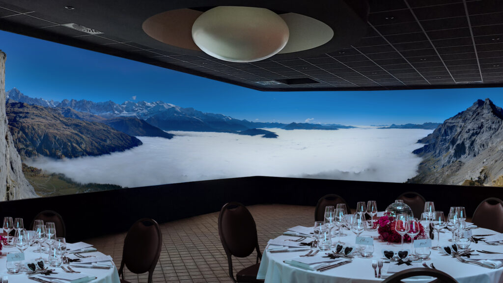 repas immersif entre lacs et montagnes