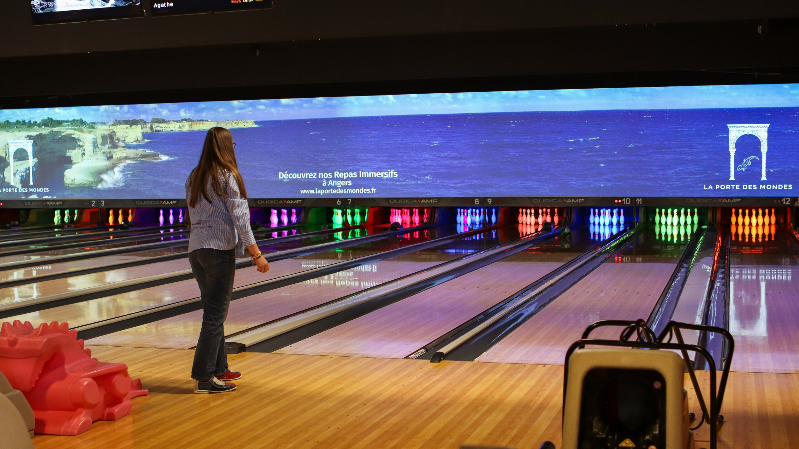 publicité immersive bowling redbowl sainte gemmes sur loire