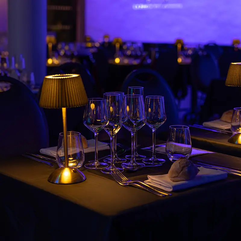 Repas immersif événement entreprise vidéo-mapping panoramique